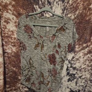 Maurice Floral Gray Women's Top